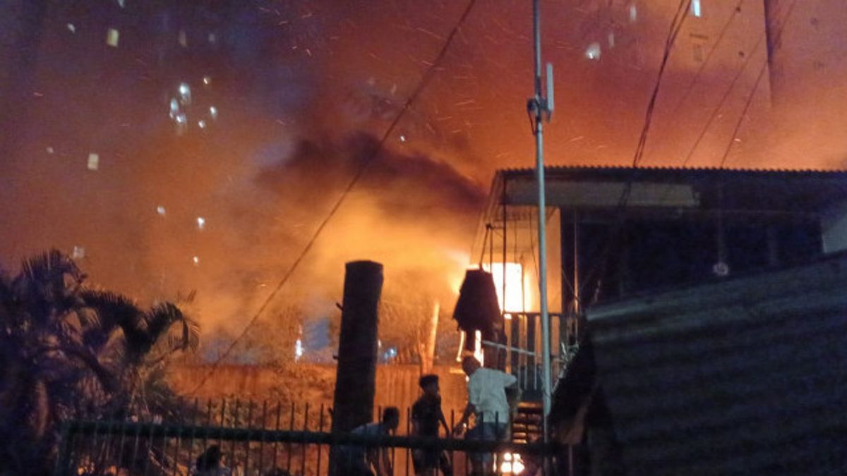 Kebakaran Gang Swadaya Kemayoran Jakpus, 21 Mobil Damkar Dikerahkan