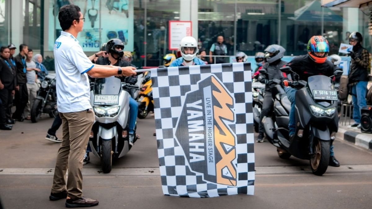 Take A Peek At The Excitement Of Dozens Of NMAX Bikers During The Jakarta Mobile Satmori