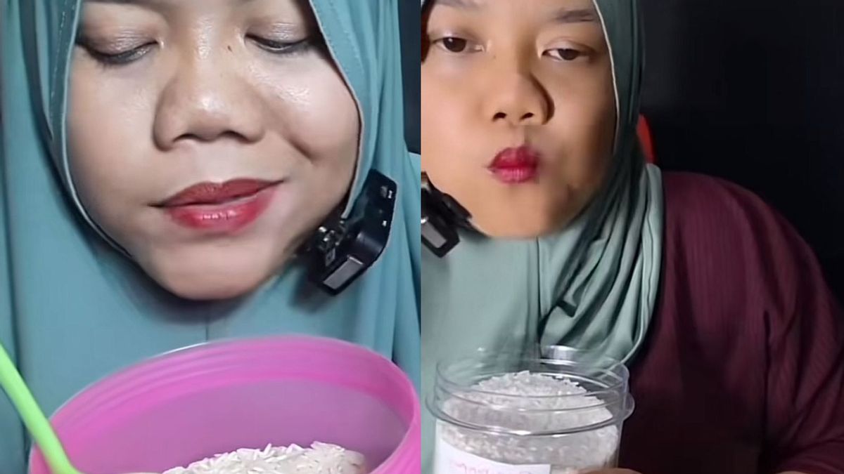 Viral Ibu Makan Beras Mentah Demi Konten, Waspada Bahaya Ini Mengintai