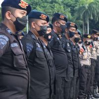 1.784 Personel Gabungan Siaga Kawal Demo Ojol dan Kurir di Jakarta