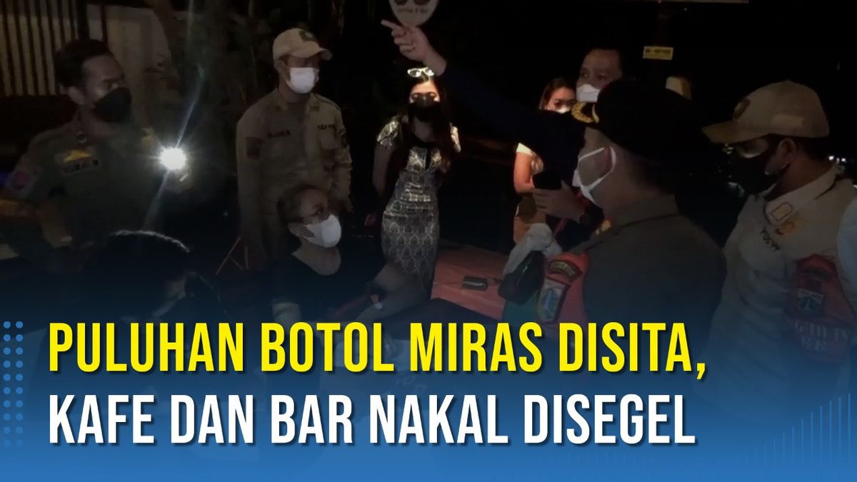 VIDEO: Kafe dan Bar Nakal di Cilandak Jaksel Disegel, Botol-botol Miras Disita