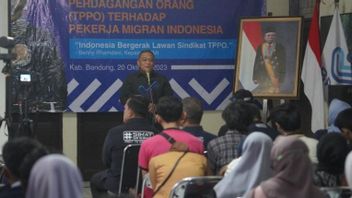 BP2MIインドネシア人移住労働者の人身売買防止の大規模な社会化