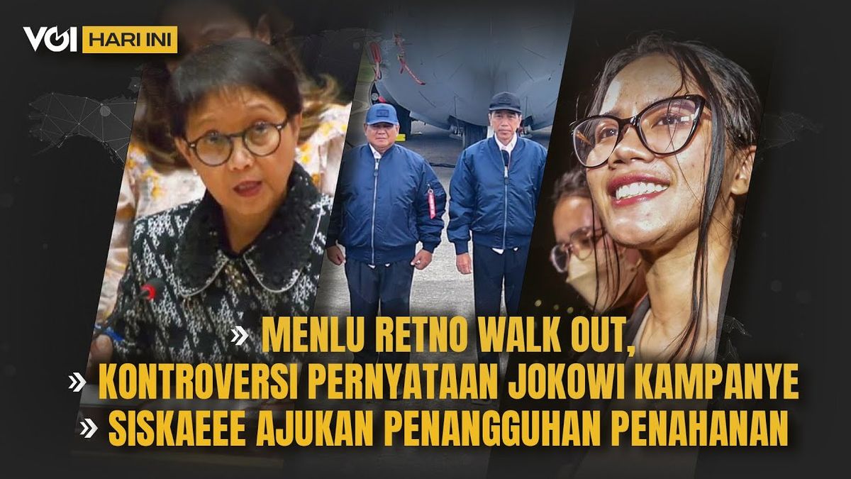 VIDEO VOI Today: Israeli Ambassador Speech, Foreign Minister Retno Walk Out, Controversy Of Jokowi's Statement, And Siskaeee