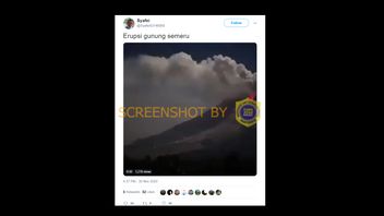 Viral Video Hoaks Guguran Lava Gunung Semeru