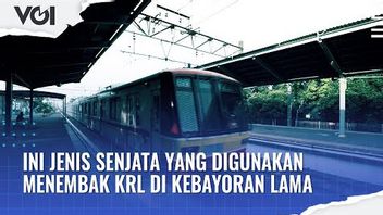 VIDEO: Ini Jenis Senjata yang Digunakan Menembak KRL di Kebayoran Lama