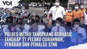 VIDEO: Polres Metro Tangerang Berhasil Tangkap 27 Pelaku Curanmor, Penadah dan Pemalsu STNK