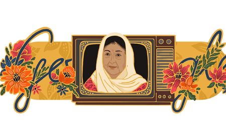 Google Doodle Hari Ini Rayakan Ulang Tahun ke-86 Artis Senior Aminah Cendrakasih