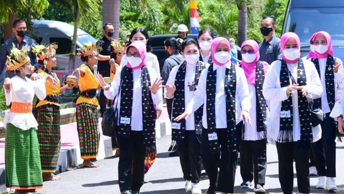 Seberangi Lautan ke Pulau Rinca, Kali Ini Ibu Negara Iriana Naik Pinisi Tanpa Jokowi