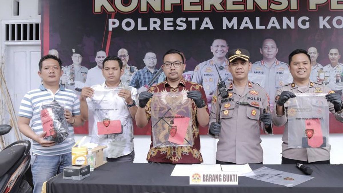 The Gang Of Thieves Who Acted In 16 Locations In Malang Was Arrested By The Police