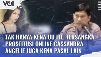 VIDEO: Not Only Affected By The ITE Law, Cassandra Angelie's Online Prostitution Suspect Is Also Subject To Other Articles