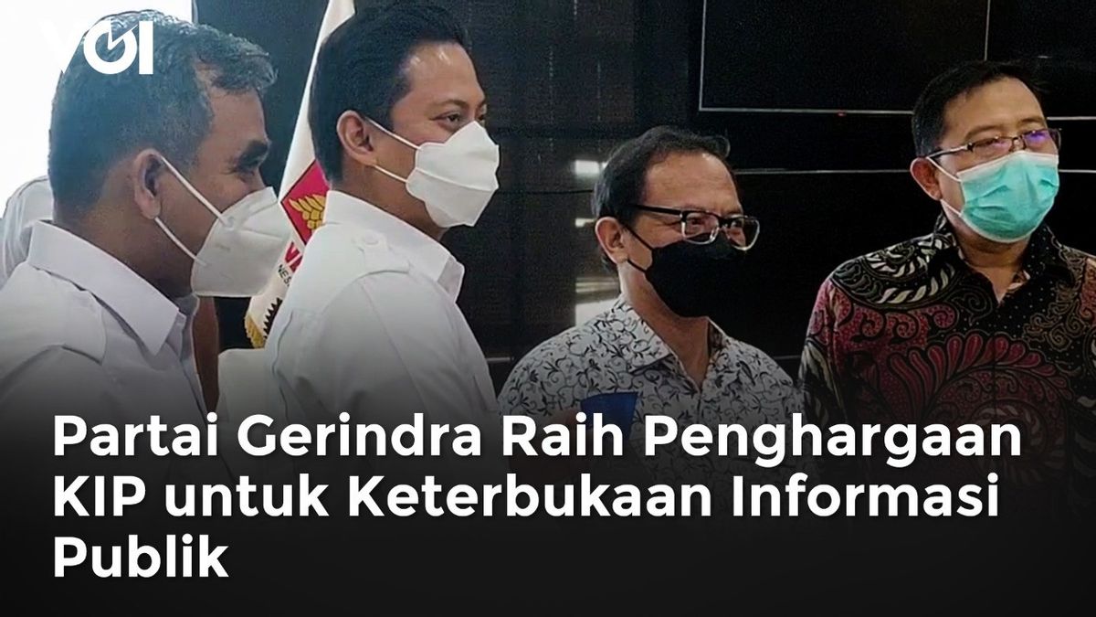 VIDEO: Gerindra Wins KIP Award For Openness Of Public Information