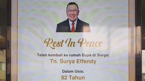 Le fondateur du KSP indosurya est décédé, Alvin Lim continue de exprimer ses condoléances