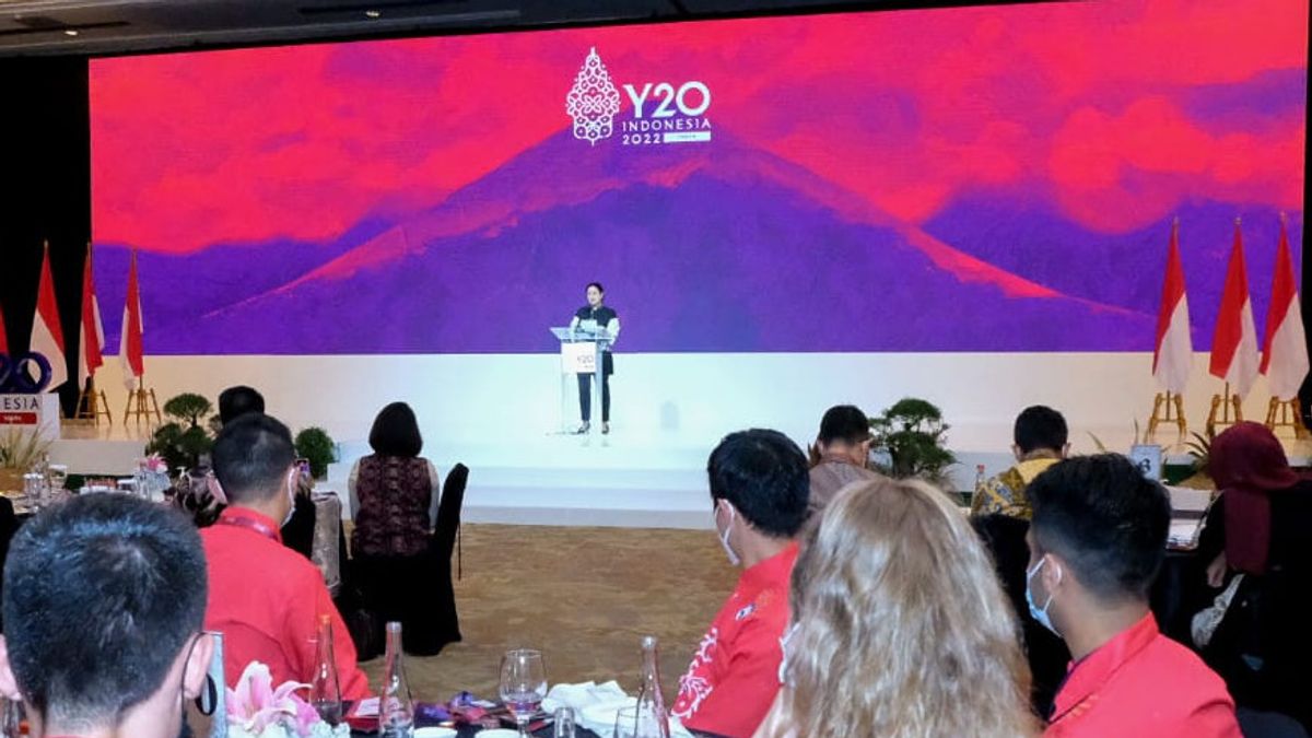 At Y20 Summit, Puan Invites Young People To Become Development Agents By Getting Involved In Politics