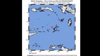 BMKG:沈み込み活動によるバンダマルク海域でのマグニチュード5.1の地震