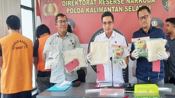 Polda Kalsel Ungkap 4,8 Kilogram Sabu Jaringan Malaysia