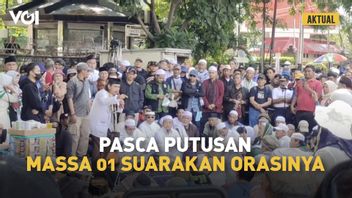 VIDEO: Attitude Of AMIN Supporting Masses, After Reading The Constitutional Court's Decision Rejects Anies - Muhaimin's Lawsuit