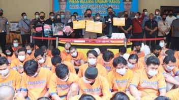 Operasi Tumpas Narkoba Semeru, 73 Orang Ditangkap Tim Polresta Sidoarjo