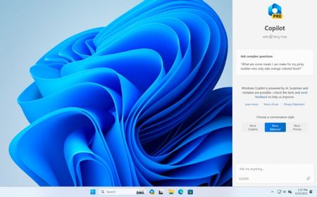 Microsoft Mulai Luncurkan Windows Copilot Berbasis AI dalam Versi Uji Coba