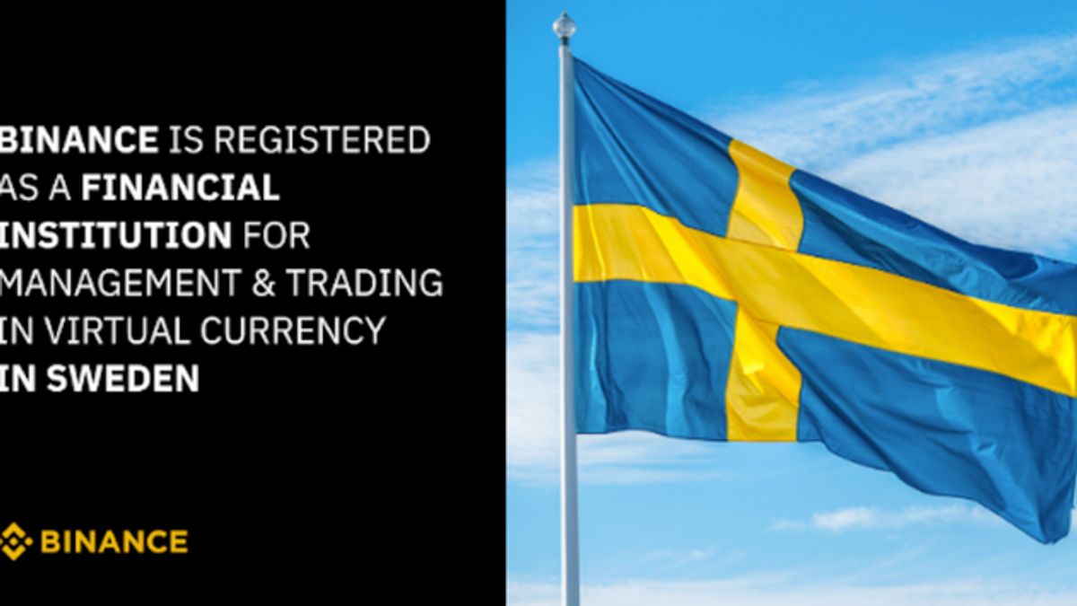 币安现在在瑞典获得运营许可证