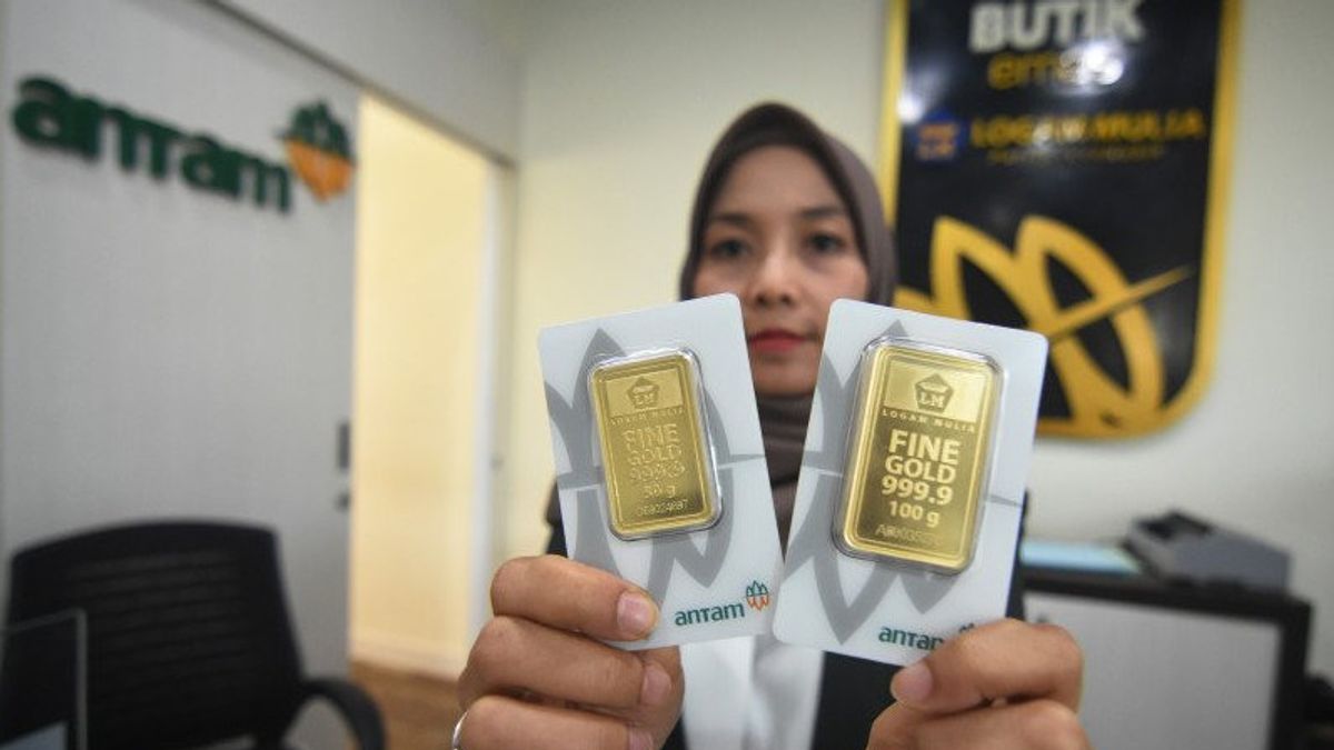 Ahead of the Weekend, Antam's Gold Price Drops by IDR 8,000 to IDR 1,068,000 per Gram