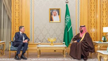 中東を訪問し、アントニー・ブリンケン米国務長官がサウジアラビアのムハンマド・ビン・サルマーン皇太子と会談