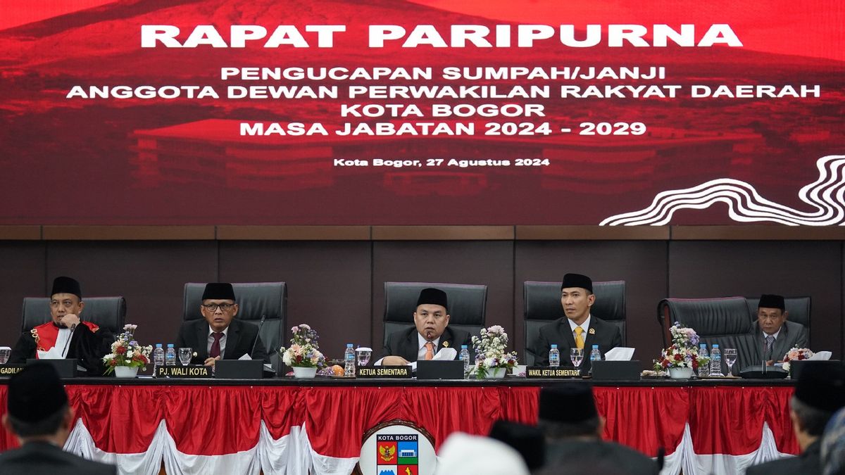 50 Members Of The Bogor City DPRD Are Inaugurated And 21 Of Them Are New Faces