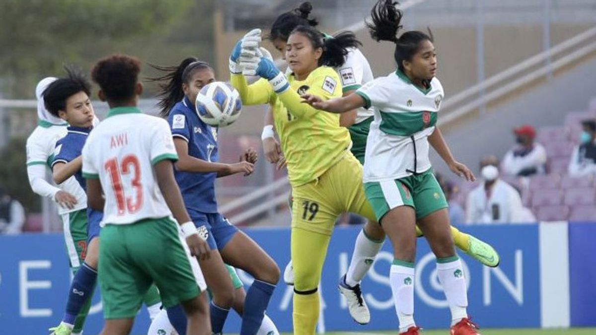 Timnas Thailang Bobol Gawang Timnas Sepak Bola Putri Indonesia 4-0 di Piala Asia Wanita 2022
