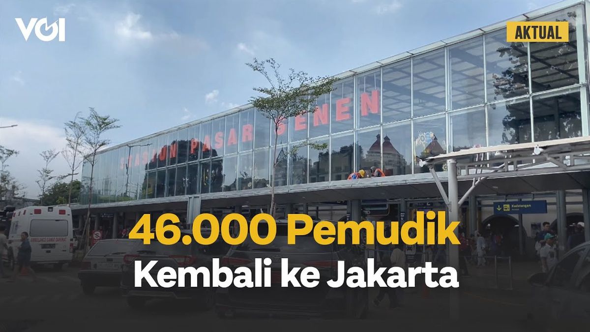 VIDEO: Increased Departure Volume And Arrival Of Homecomers At Pasar Senen Station
