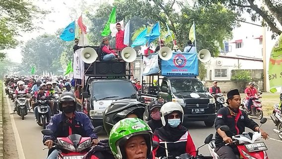 مئات العمال في تانجيرانج ريجنسي بوسبيمدا: مصالح الحكومة تابيرا