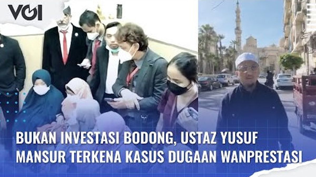 VIDEO: Not A Stupid Investment, Ustaz Yusuf Mansur Is Affected By A Case Of Alleged Default