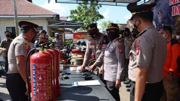 Central Kalimantan Police Checks Forest Fire Preparedness At Ketapang Police