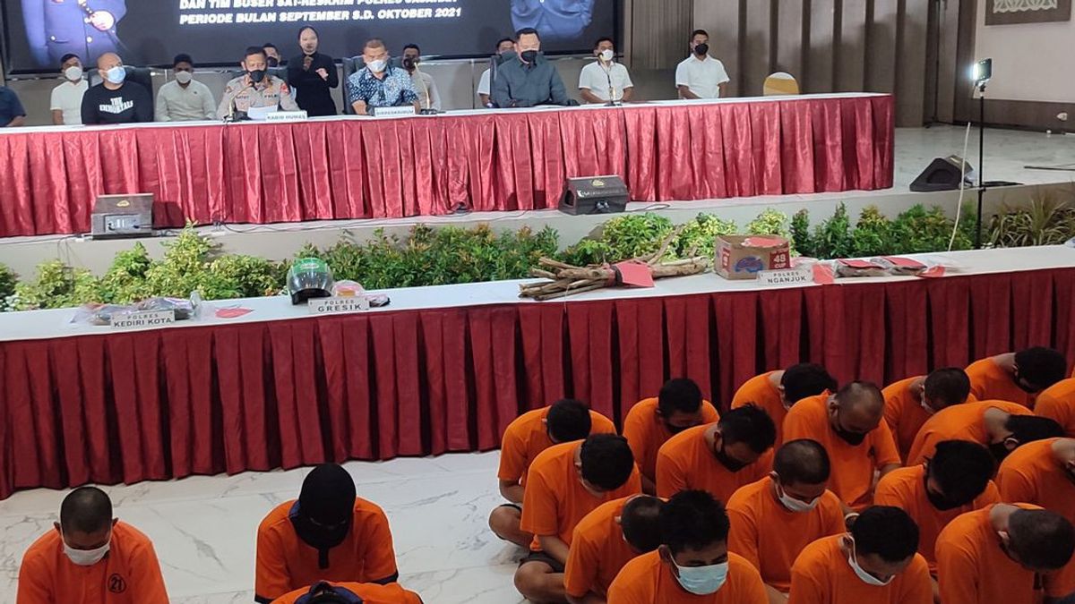 72 Anggota Pencak Silat di Jatim Ditangkap karena Bikin Onar Setelah Selesai Pengesahan Sebagai Anggota