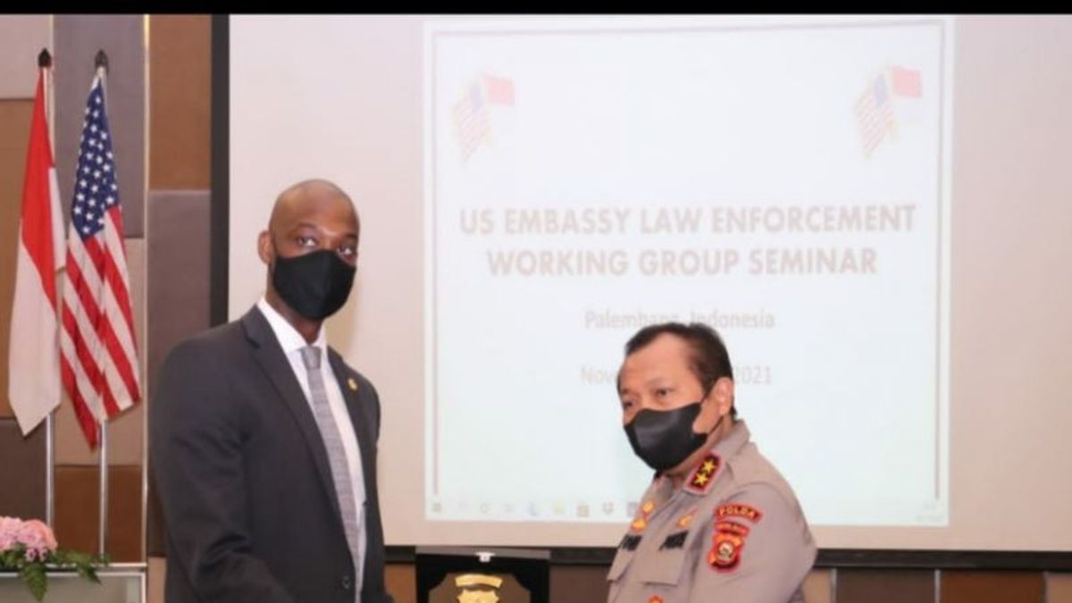 Polda Sumsel Kerja Sama dengan Kedubes AS Selenggarakan Pelatihan Penanggulangan Kejahatan Lintas Negara