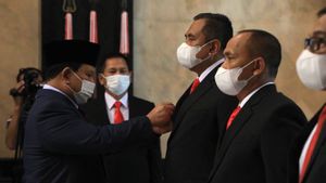 Pimpin Sertijab Irjen Kemhan dan Staf Ahli, Prabowo: Berbuat yang Terbaik Bagi Bangsa dan Negara