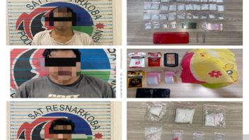 Polresta Banjarmasin Tangkap 3 Kurir dan Menyita 223,39 Gram Narkoba