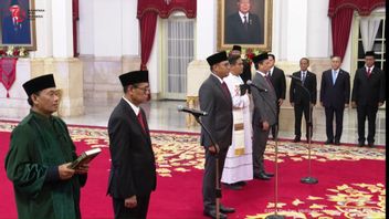 Jokowi Resmi Lantik Tiga Wamen Baru Kabinet Indonesia Maju, Ada Thomas Djiwandono hingga Yuliot
