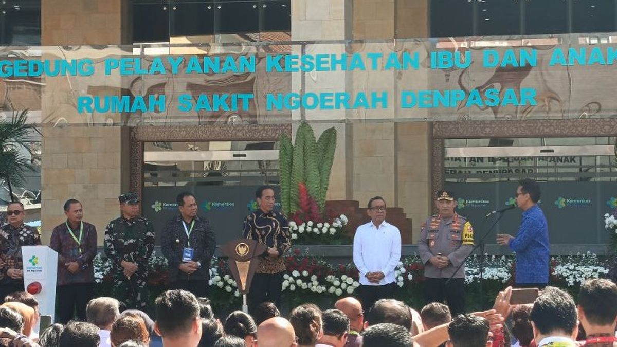 Le bâtiment officiel de KIA RSUP Noperah Bali, Jokowi optimiste pour obtenir la répression de la mort de la mère et de son enfant