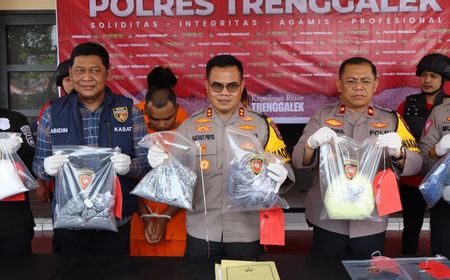 Polres Trenggalek Tangkap Peracik Bubuk Mesiu Petasan