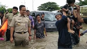 Masih Ingat Sabtu Kemarin Jakarta Kebanjiran Ternyata Anies ke Markas Bonge dan Jeje, Gun Romli: Menunggangi Fenomena SCBD