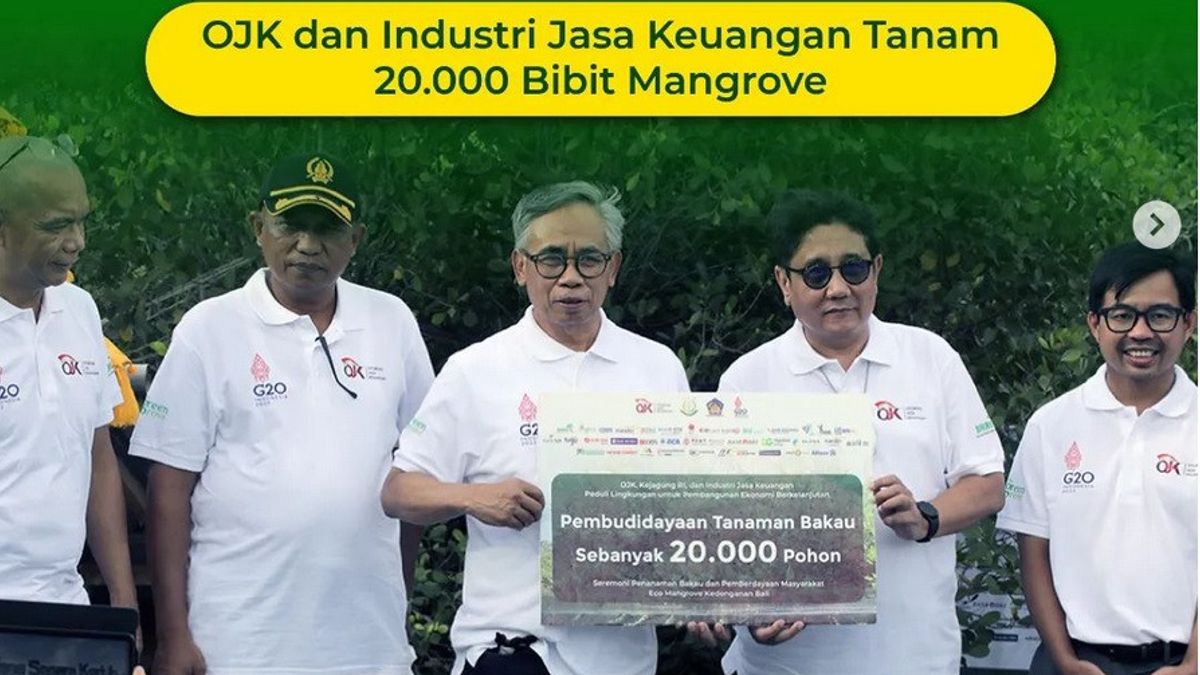 OJK And The Financial Industry Plant 20,000 Mangroves To Support Climate Change Mitigation