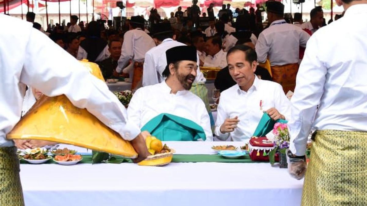 Jokowi-Surya Paloh Meets Sahroni Who Does Not Attend The Meeting: The Sign Of Relations Is Very Good