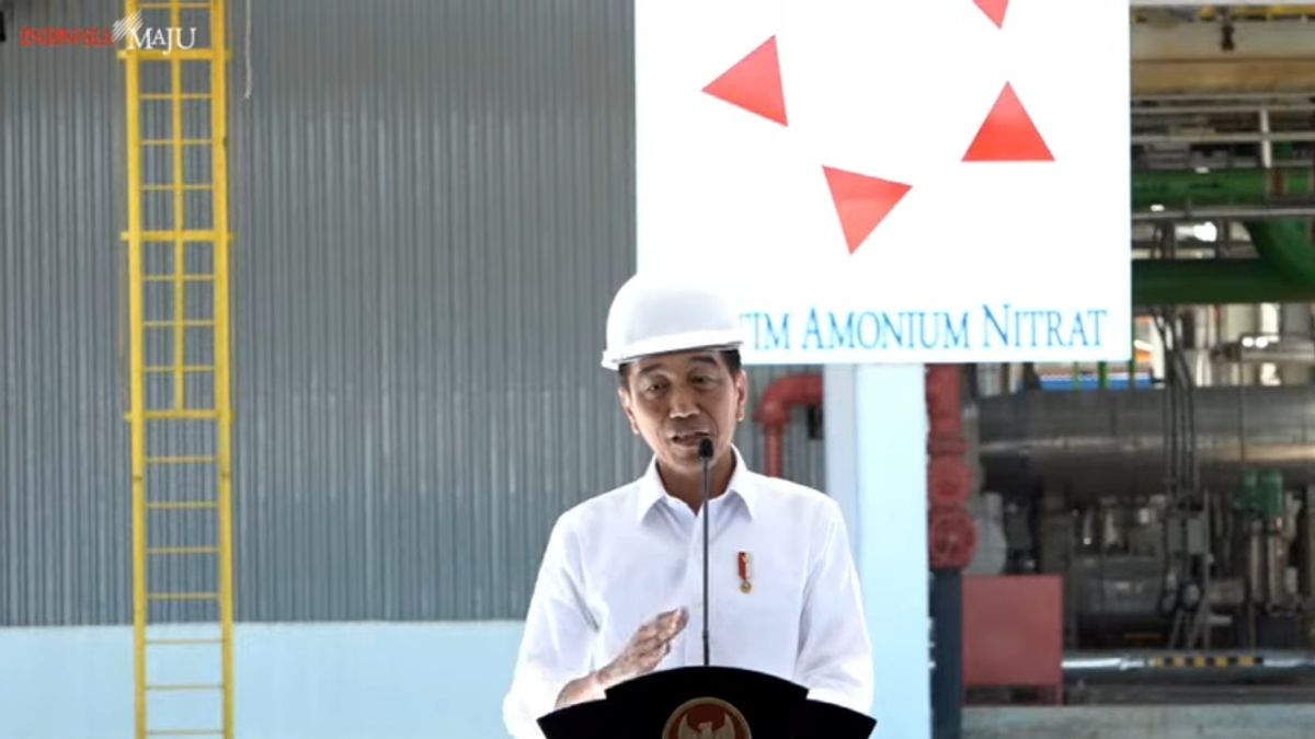 Une usine d’ azot d’amonium à Kaltim, Jokowi : Cela pourrait réduire les importations de 8%