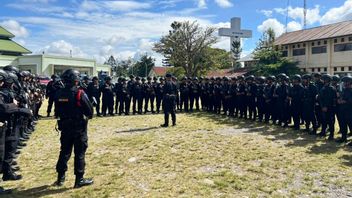 Maintain Security After Demonstration KPK Sets RHP As Suspect, Hundreds Of Brimob Safe Nusa 1 Personnel Sent To Central Mamberamo Papua