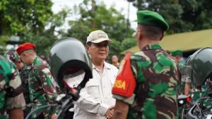 Menhan Prabowo Minta TNI-Polri Kompak Jaga Kerukunan dan Tak Mudah Terprovokasi