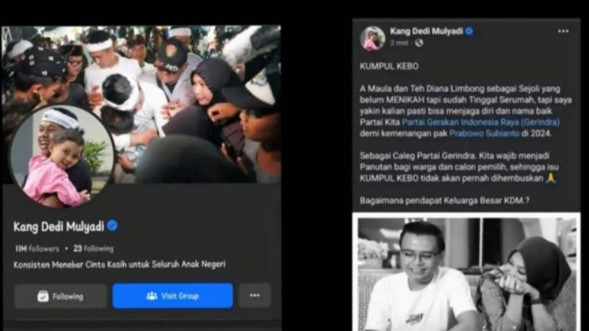 Former Purwakarta Regent Dedi Mulyani Calls His Facebook Account Hacked