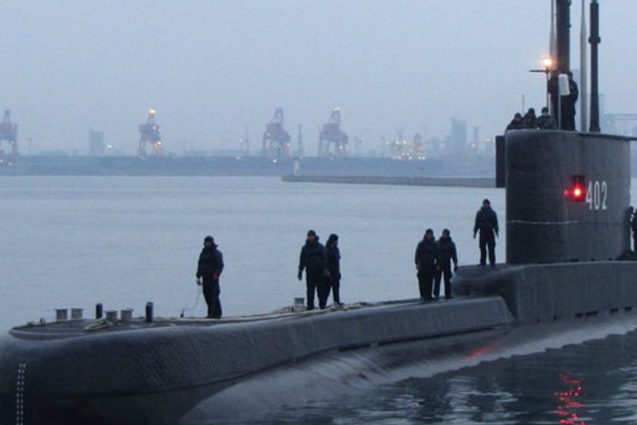 The Ministry Of Defense Monitors The Search For The KRI Nanggala-402 Submarine With 53 Crew Missing In Bali