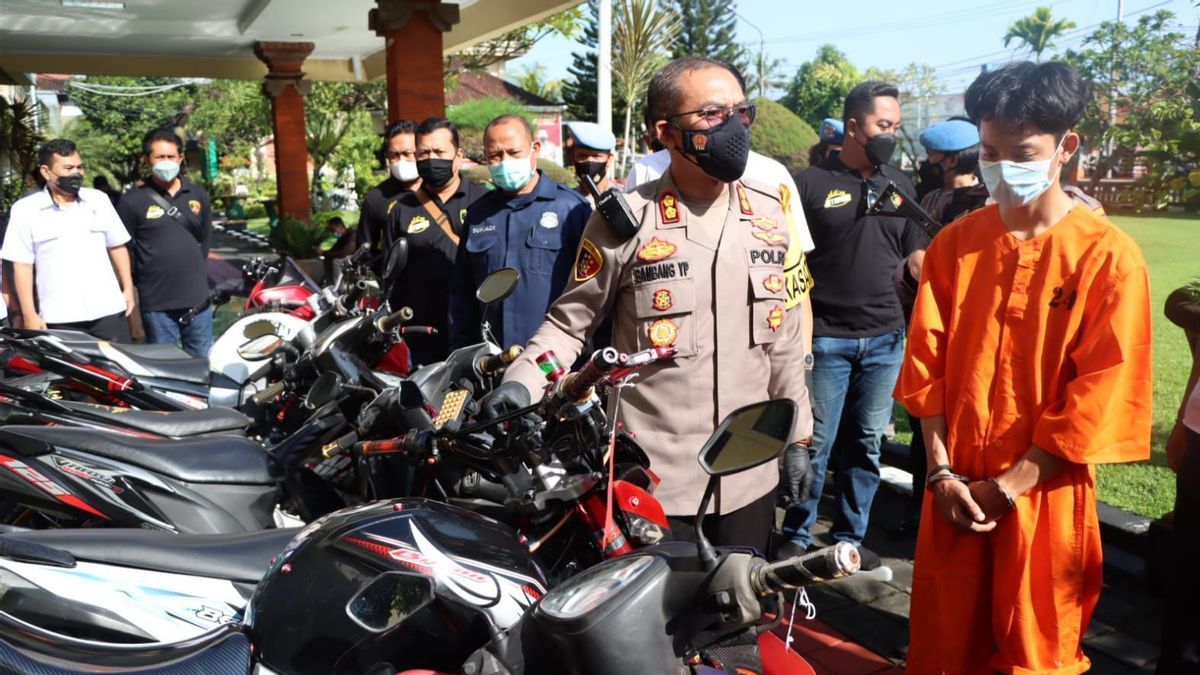 Berita Bali Terkini: Pemuda di Denpasar Diringkus Polisi Usai Curi 21 Motor 