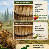 Fosil Gigi Ungkap Dinosaurus Mungkin Beri Anak Makanan Khusus