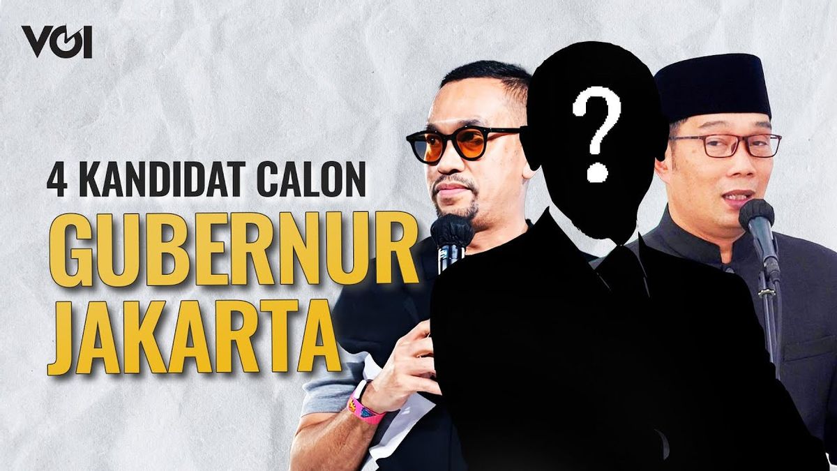 VIDEO: 4 Kandidat Cagub Jakarta, Mulai dari Ridwan Kamil Hingga Ahmad Sahroni