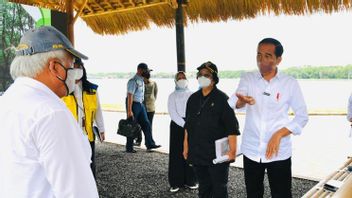 وصف جوكوي، يرافقه الوزير سيتي نوربايا، في بالي المنغروف بأنه شكل من أشكال التزام إندونيسيا بتغير المناخ